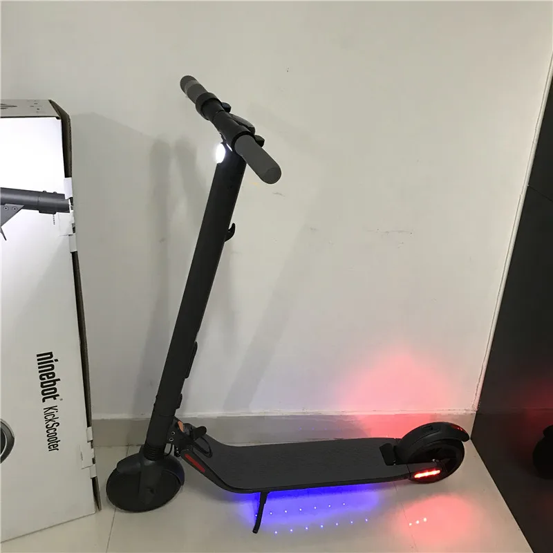 Ninebot KickScooter ES2 версия 1,5 25 км/ч легкий умный Электрический Скутер Складной Ховерборд двойной тормоз длинный скейт
