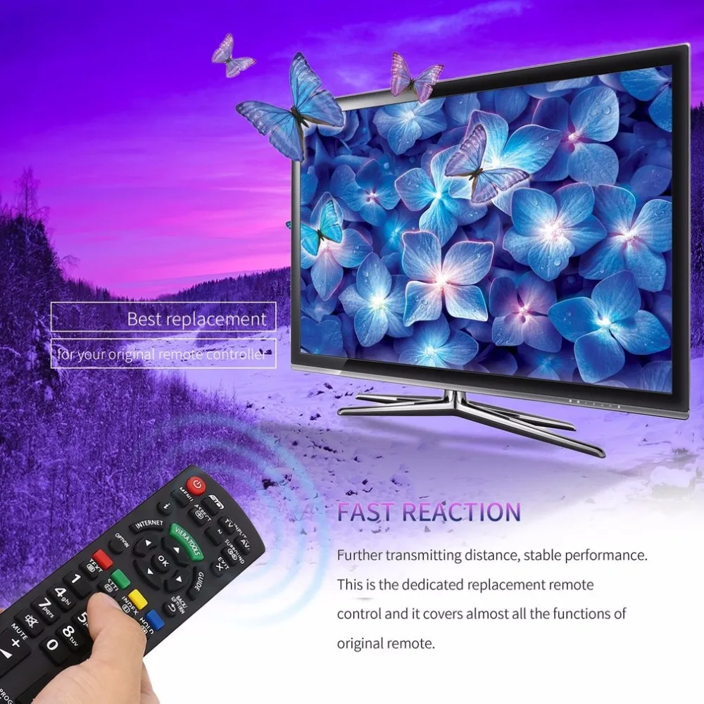 Смарт ТВ пульт дистанционного управления Замена для Panasonic ТВ N2QAYB000572 N2QAYB000487 EUR7628030 EUR7628010 N2QAYB000352 контроллер управления