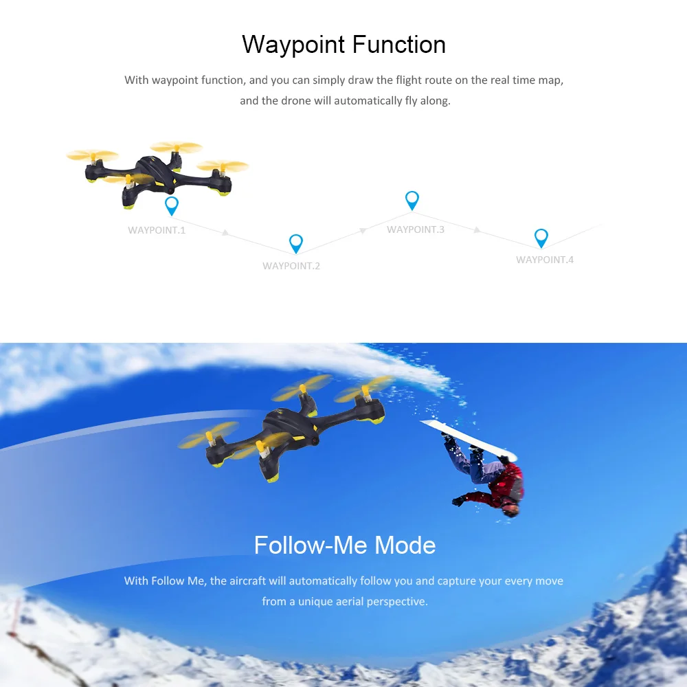X4 H507A Star Pro 720P камера Дрон Wifi FPV RC Квадрокоптер следуй за мной режим точка пути GPS