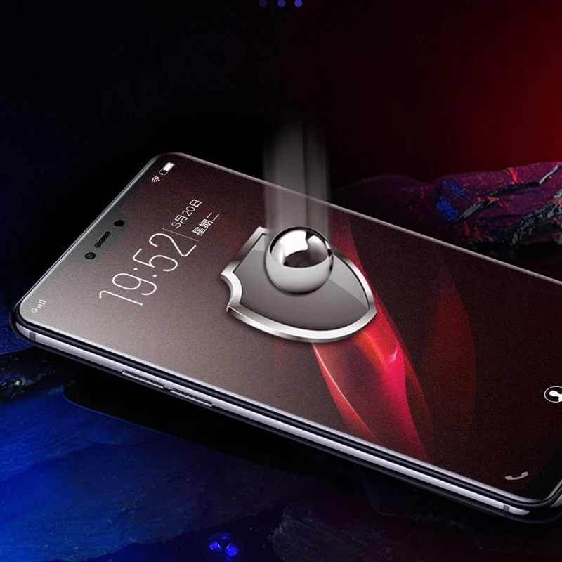 Exunton For OPPO realme C1 2.5D Full Cover Matte Frosted Tempered Glass realmeC1 Anti-finger Screen Protective Film | Мобильные