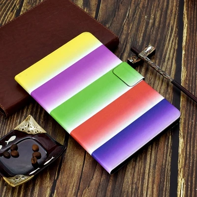 E Чехол для планшета Coque samsung Galaxy Tab A A6 T580 чехол Единорог кожаный чехол с откидной крышкой для Etui samsung Tab A A6 T585 чехол - Цвет: E
