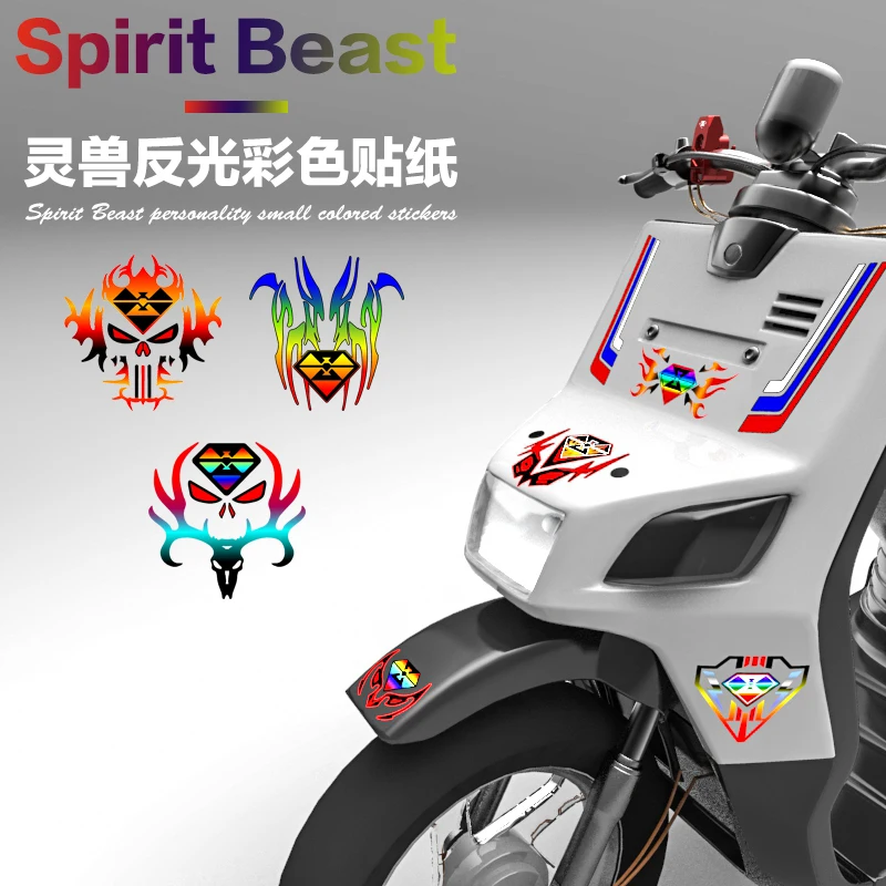 Наклейки для мотоциклетного шлема SPIRIT BEAST стикеры Для Бенелли Honda Suzuki Yamaha KTM BMW Vespa
