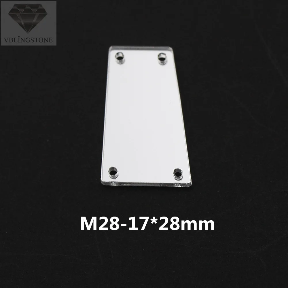 M28 20-50 шт. Необычные прозрачные зеркальные Пришивные Акриловые Блестящие стразы 30 форм с плоской задней частью пришивные камни для платьев, аксессуары для одежды - Цвет: M28
