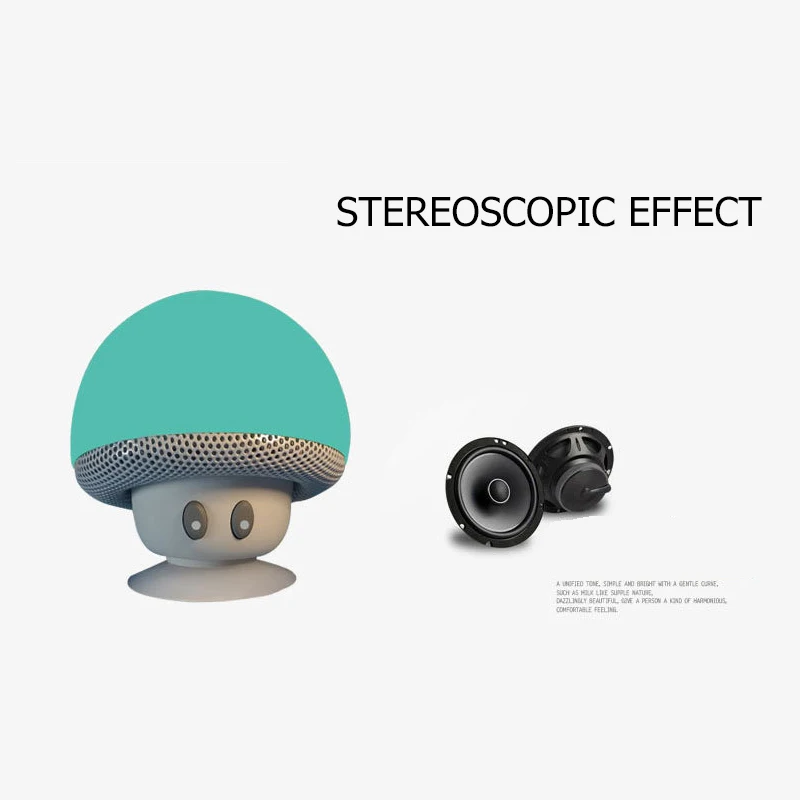 Fansaco Portable Mini Mushroom Wireless Bluetooth Speaker Waterproof Shower Stereo Subwoofer Music Player For iPhone Xiaomi | Электроника