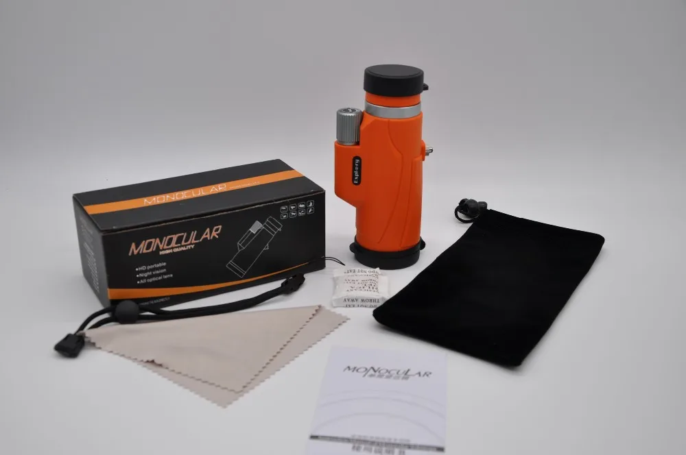 8x42 10x42 монокулярный водонепроницаемый телескоп BAK4 заполненный азотом компактный