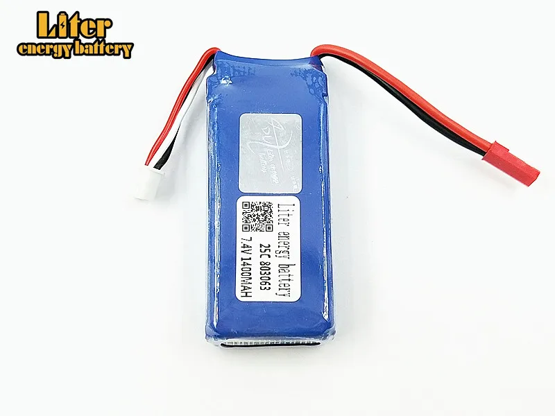 Литий-Полимерный Аккумулятор 7 4 В 1400 мАч 3 шт. для YiZhan Tarantula X6 MJX X101 X102h X1 H16 WLtoys V666 V262