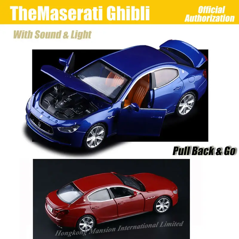 1:32 весы для TheMaserati Ghibli роскошный Литой Сплав металл коллекция моделей