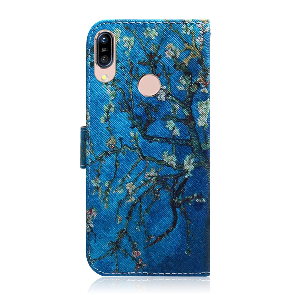 Кожаный чехол для телефона Asus Zenfone Max M1 ZB555KL чехол-бумажник с откидной крышкой ZB 555
