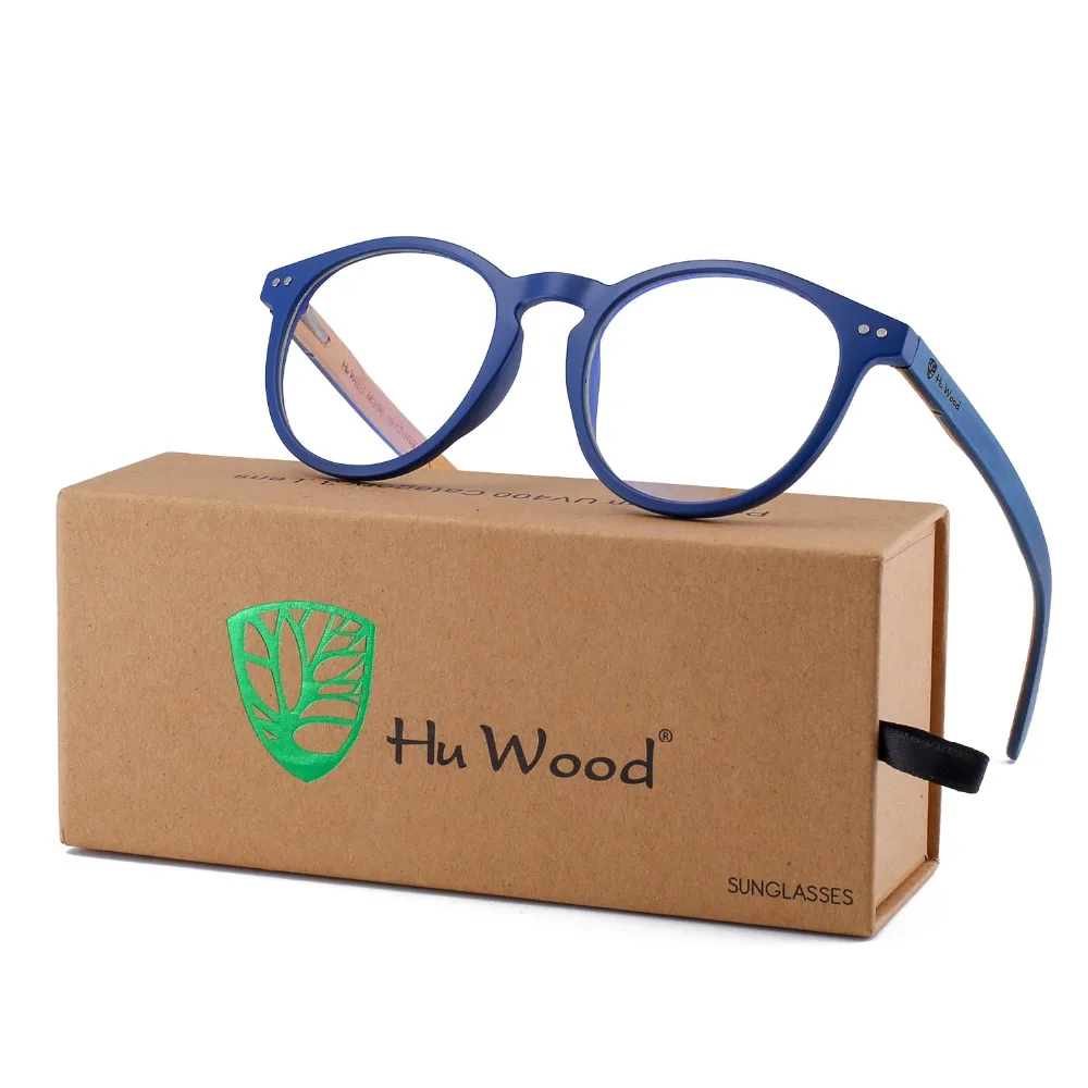 Hu wood, модные женские очки, оправа, мужские оправы для очков, винтажные круглые прозрачные линзы, очки, очки GR6001
