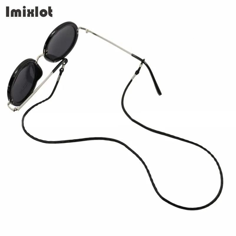 

Шнурок для очков Imixlot кожаный черный, 1 шт.
