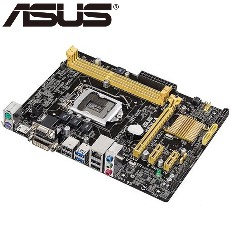 Asus H81M-A настольная материнская плата H81 розетка LGA 1150 i3 i5 i7 DDR3 16G Micro-ATX UEFI BIOS оригинальная б/у материнская плата горячая распродажа