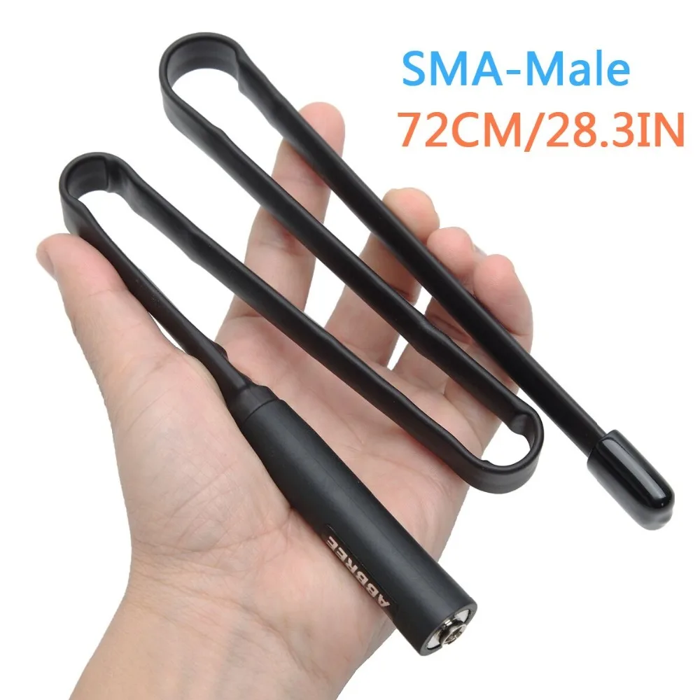 Складная тактическая антенна ABBREE SMA Male VHF UHF два диапазона 144/430 МГц для ручного GPS