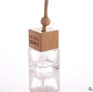 10 шт./лот автомобильная квадратная стеклянная бутылка для духов подвесная парфюм