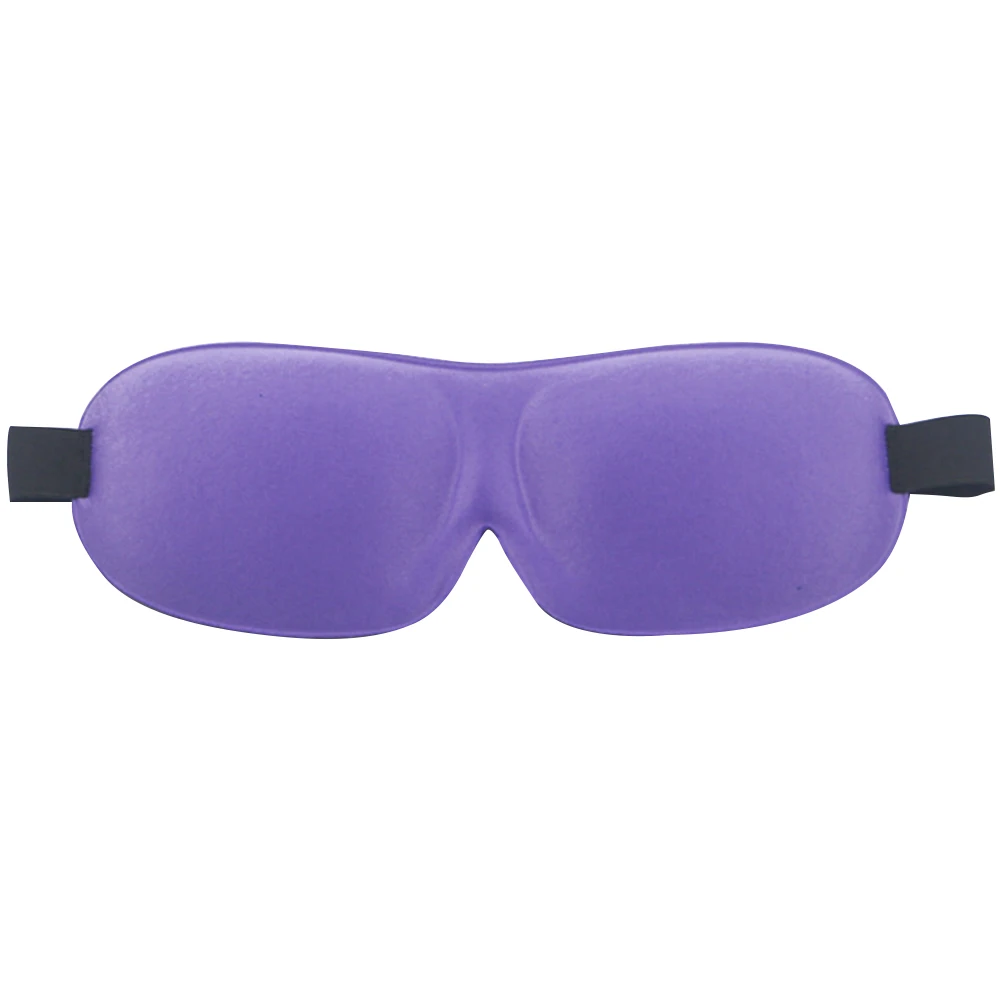 Purple Мягкая маска для сна, 3D тени для век, Натуральные маски для сна, тени, высокое качество, повязка на глаза, повязка на глаза, переносная, для путешествий, повязка на глаза - Цвет: Purple