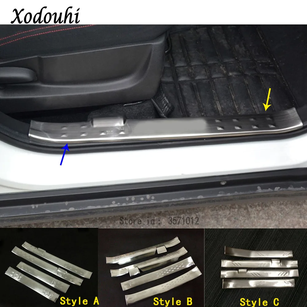 4 шт. накладки на порог двери для Suzuki S cross scross SX4 2014 2015 2016|threshold| |