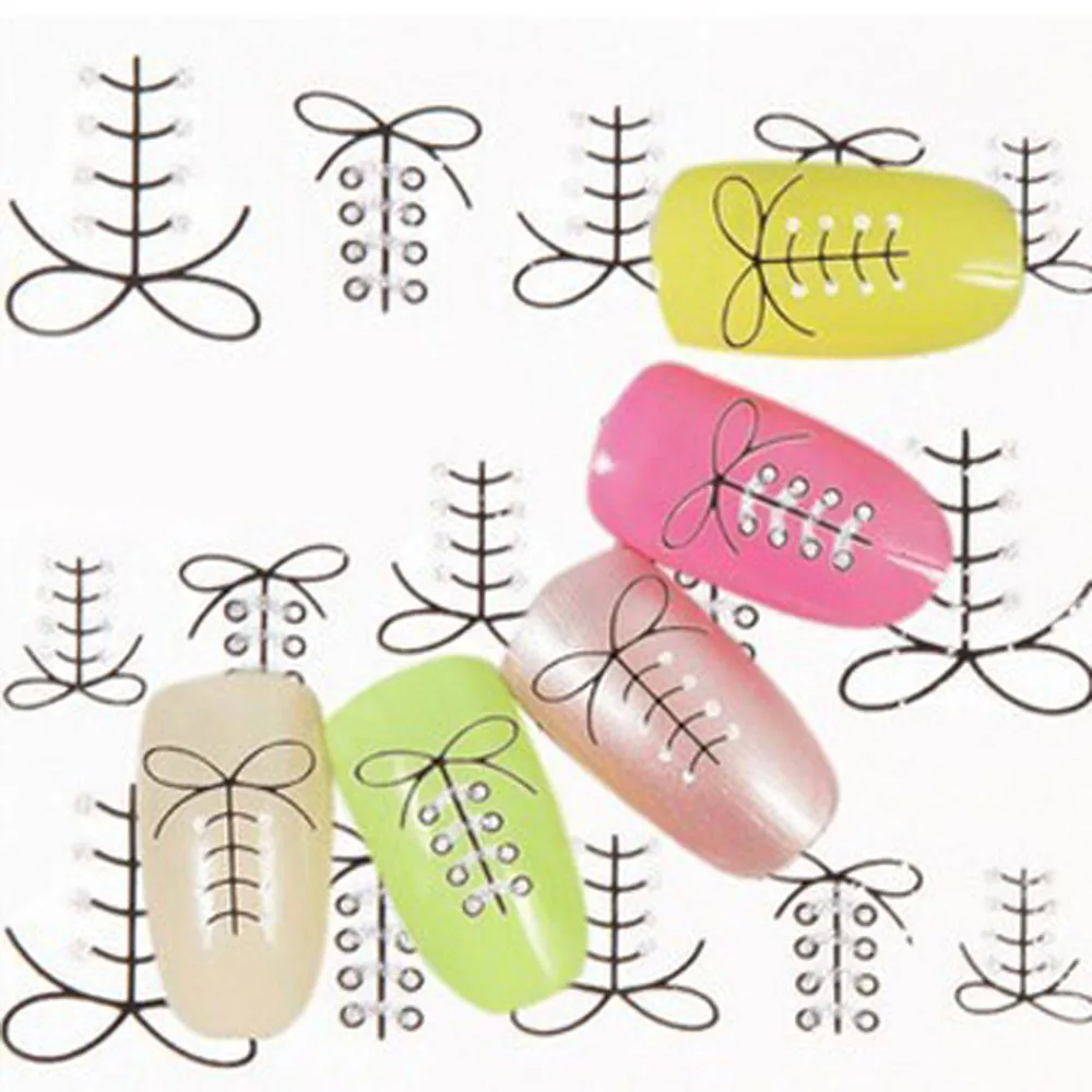 Высокое качество горячего тиснения наклейки для стикеры 3D на ногти Nail Art