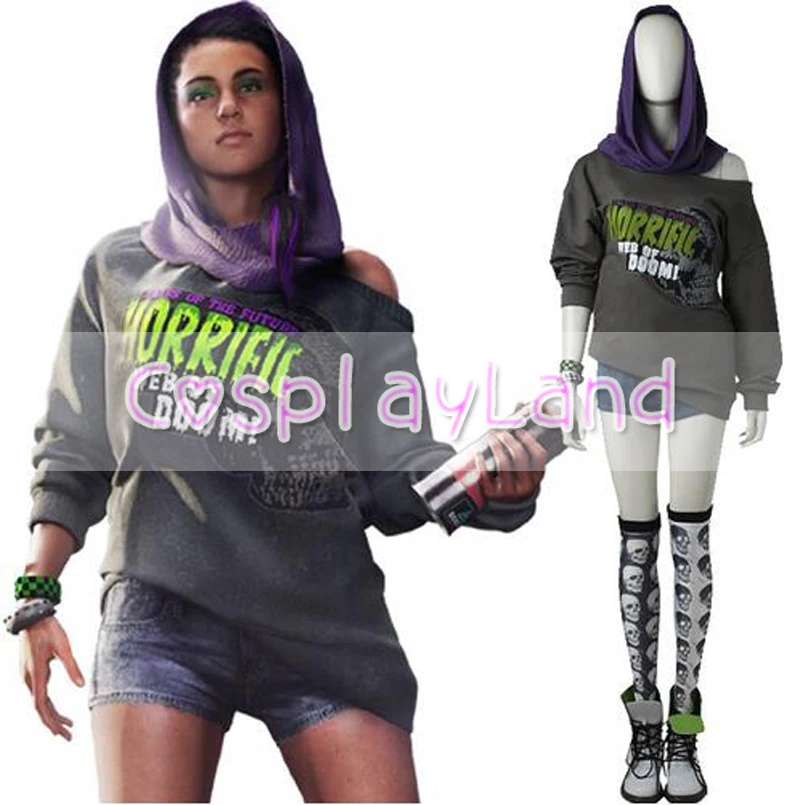 Костюм для косплея Watch Dogs 2 Sitara костюмы на Хэллоуин костюм взрослых и женщин Dedsec