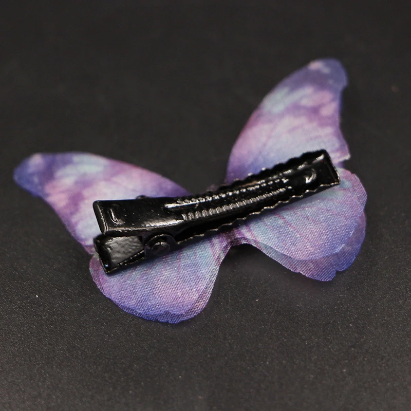 2 шт./партия двухслойные стерео заколки в виде бабочек Детские волосы для девочек