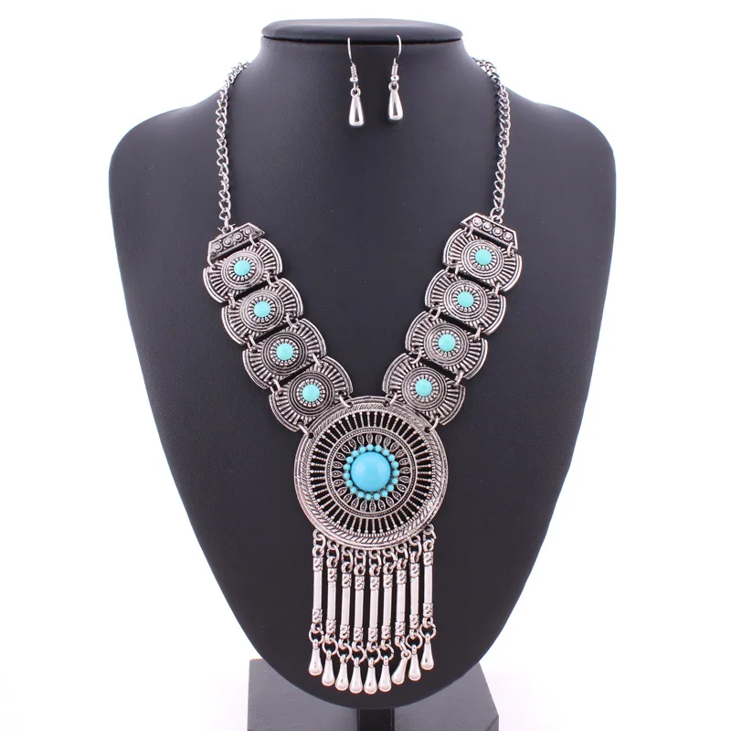 Seblasy Винтажные Ювелирные украшения в этническом стиле Бохо Кристалл Камень