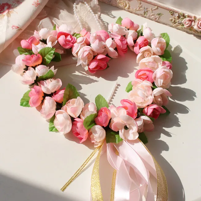 Брак небольшой чайная Роза двери украшен макет брак комнате украшения спальни