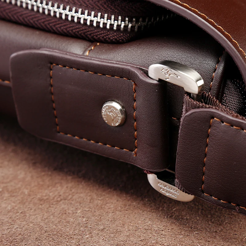 Кенгуру Королевство модная мужская сумка разделение кожа бизнес мужской Crossbody