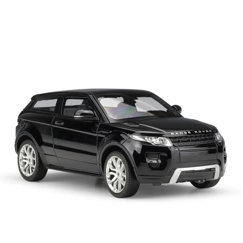 black 1:24 Welly Range Rover Evoque белый/зеленый/синий/красный/черный/серый литая модель автомобиля - Цвет: black