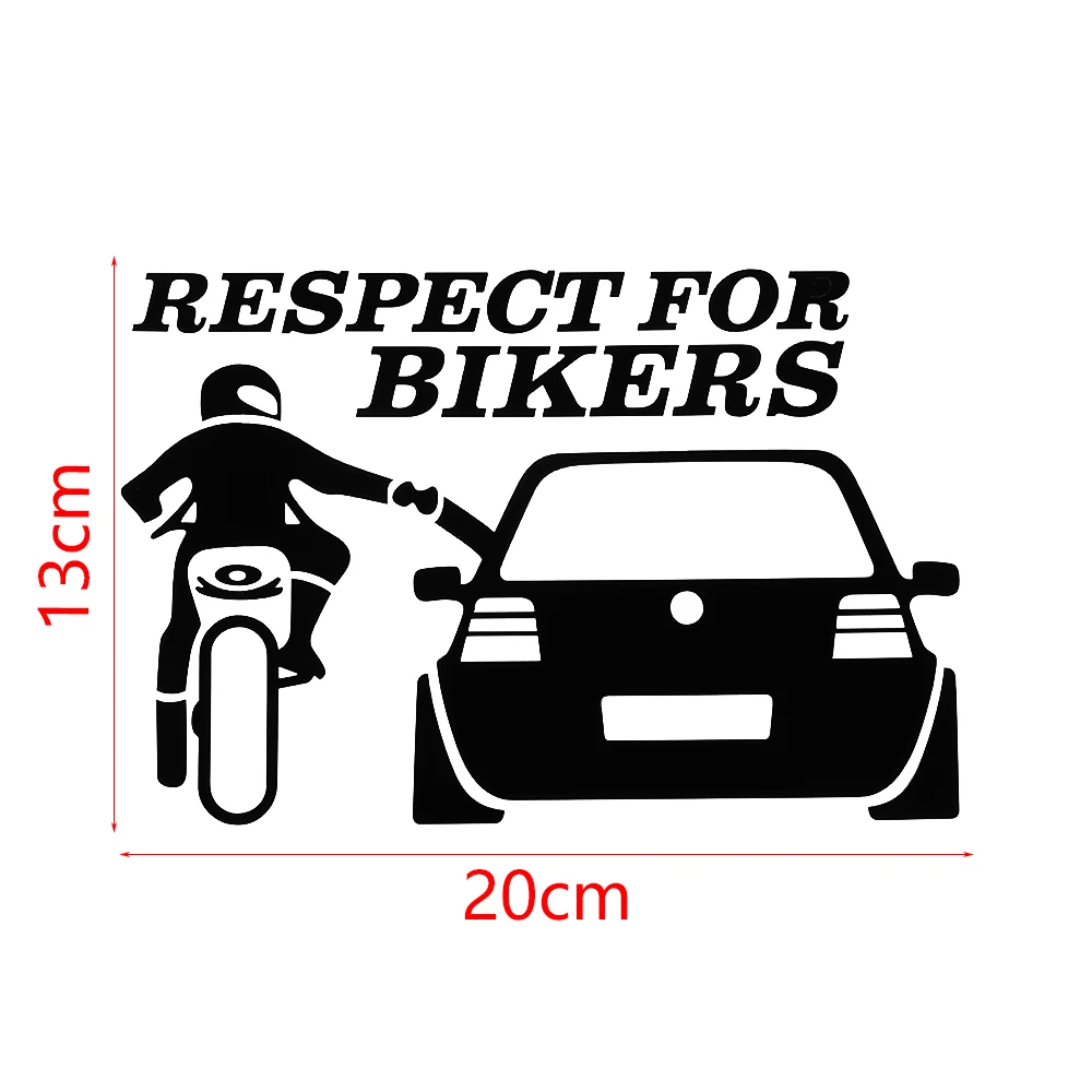1 шт. уважаемые байкеры наклейки для автомобиля мотоцикла смешные креативные