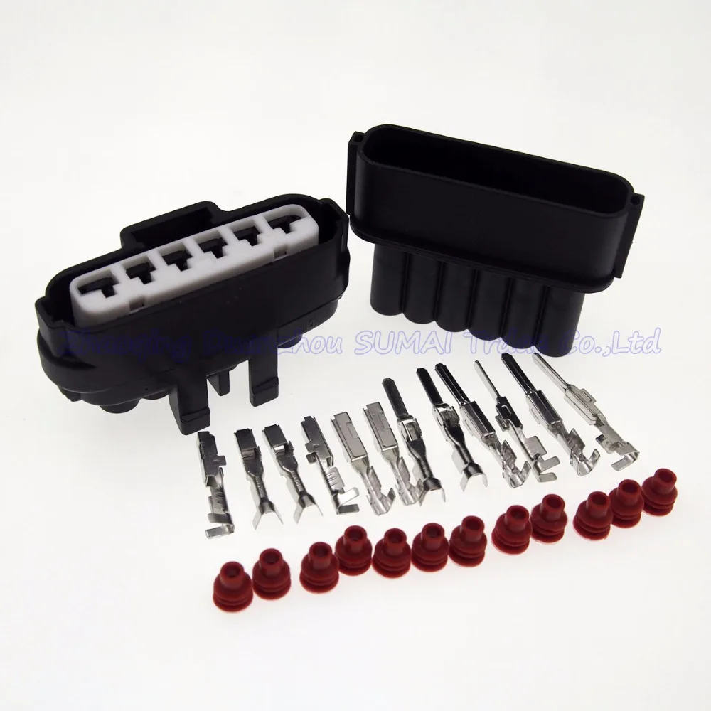 6 контактный штекер и гнездо автоматический электронный соединитель дроссельной