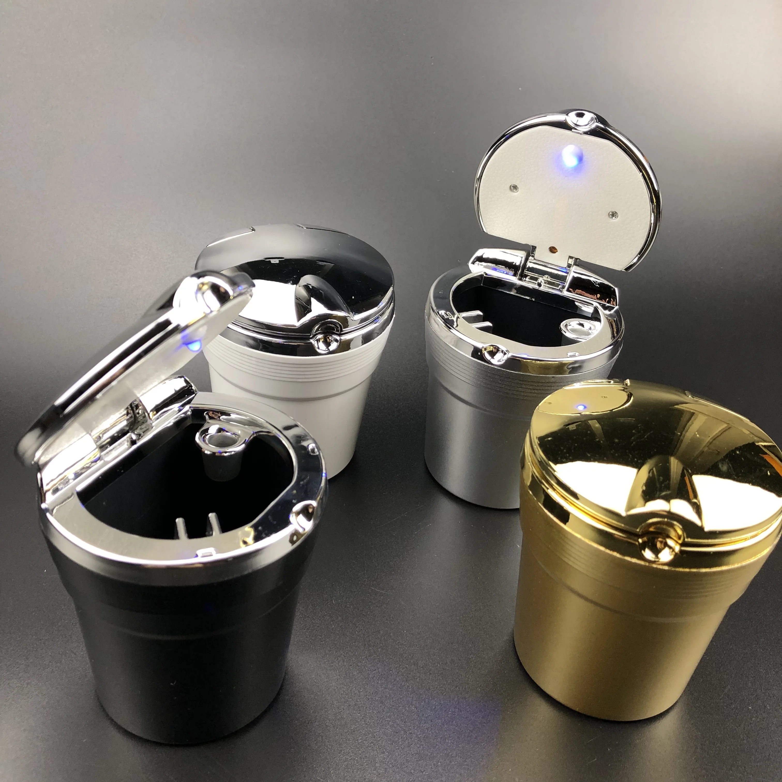 Автомобильная пепельница со светодиодным синим светом для Tesla модель родстера 3