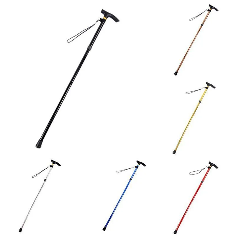 Ultralight Walking Sticks Trekking Trail Poles 4-Sections Aluminum Alloy Foldable Adjustable Anti Slip Cane |