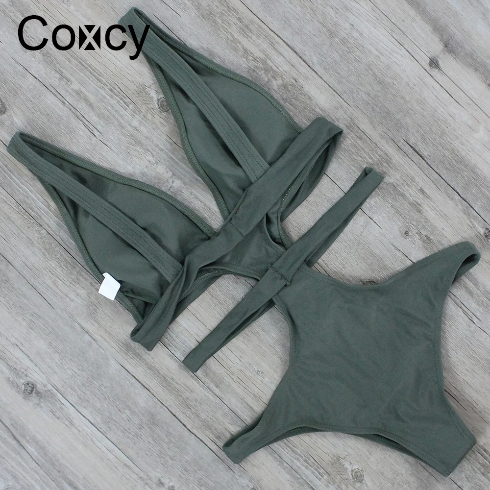 Coxcy Новый Для женщин пикантные Одна деталь Купальник Лето Купальники для малышек