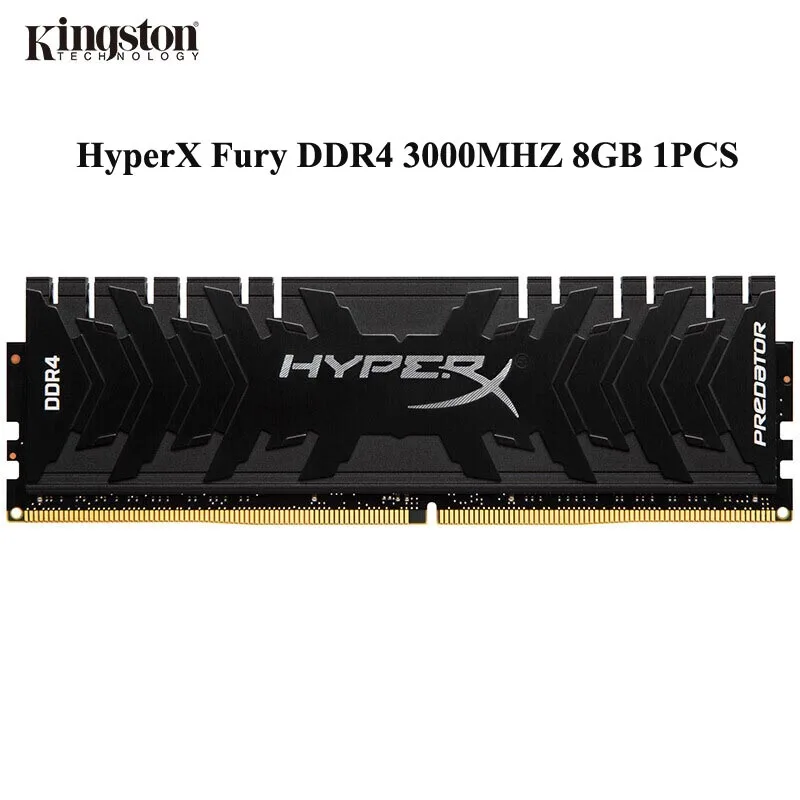 Kingston HyperX Fury Хищник Serise 1 шт DDR4 3000 МГц 8 Гб оперативной памяти для настольных