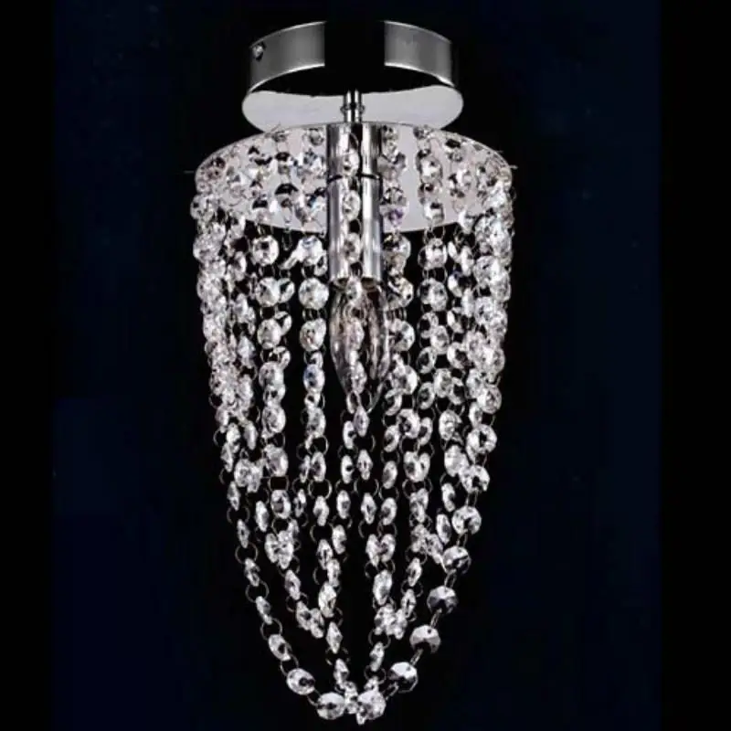 Светодиодный потолочный светильник хром K9 Современный хрустальный переменного