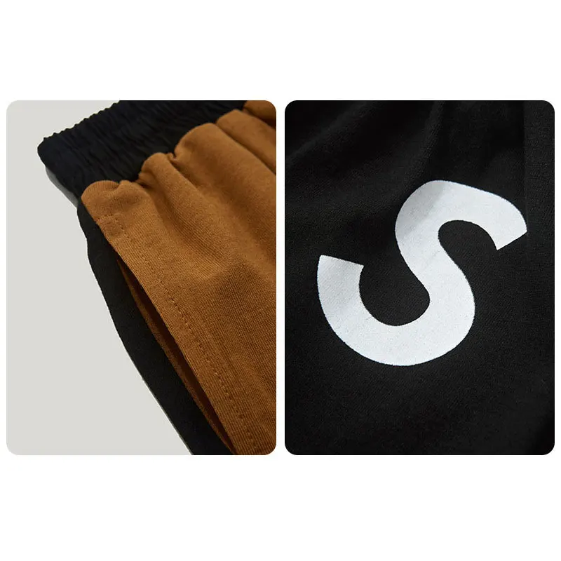 Пять Pants2019 новые летние больших размеров стильная Марочная Детская S с надписями