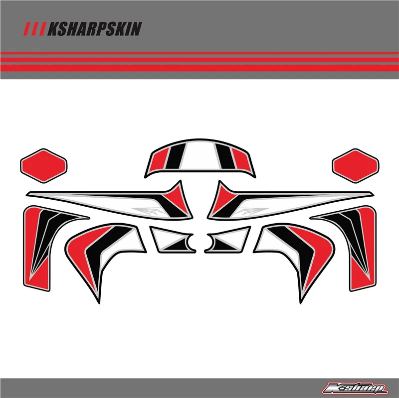 Задний обтекатель цифровая доска KSHARPSKIN 3D защитный гель для HONDA CBR1000RR 2012 - Цвет: K-WBT-HON-1000RR-03