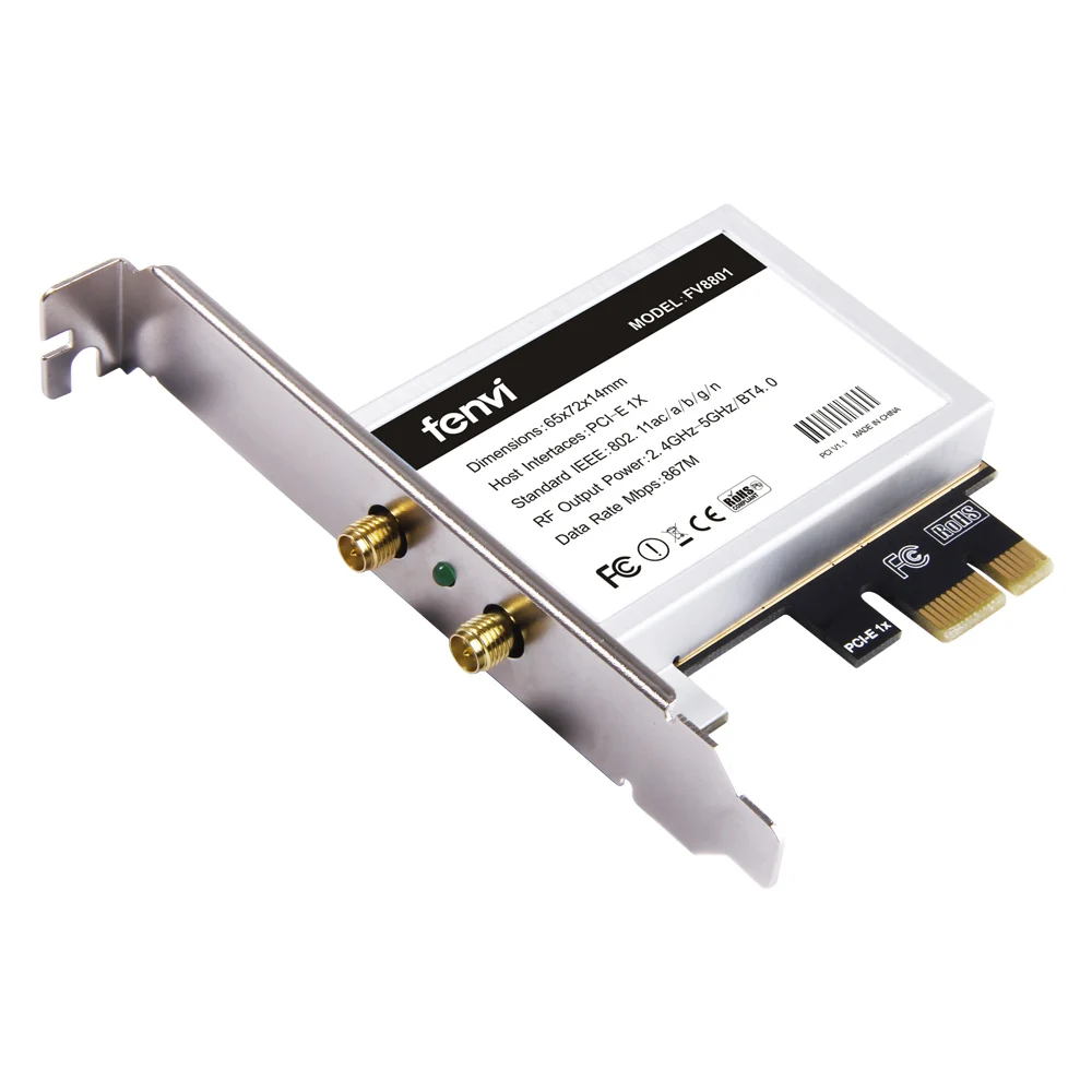 Dual Band 867 Мбит/с 802.11ac Intel 7260 Беспроводной Wi-Fi Bluetooth карты + BT 4.0 pci-e PCI Express антенный