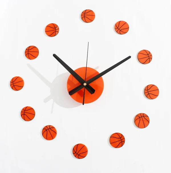 2016 новый! Весело любители баскетбола Спортивный стиль DIY настенные часы