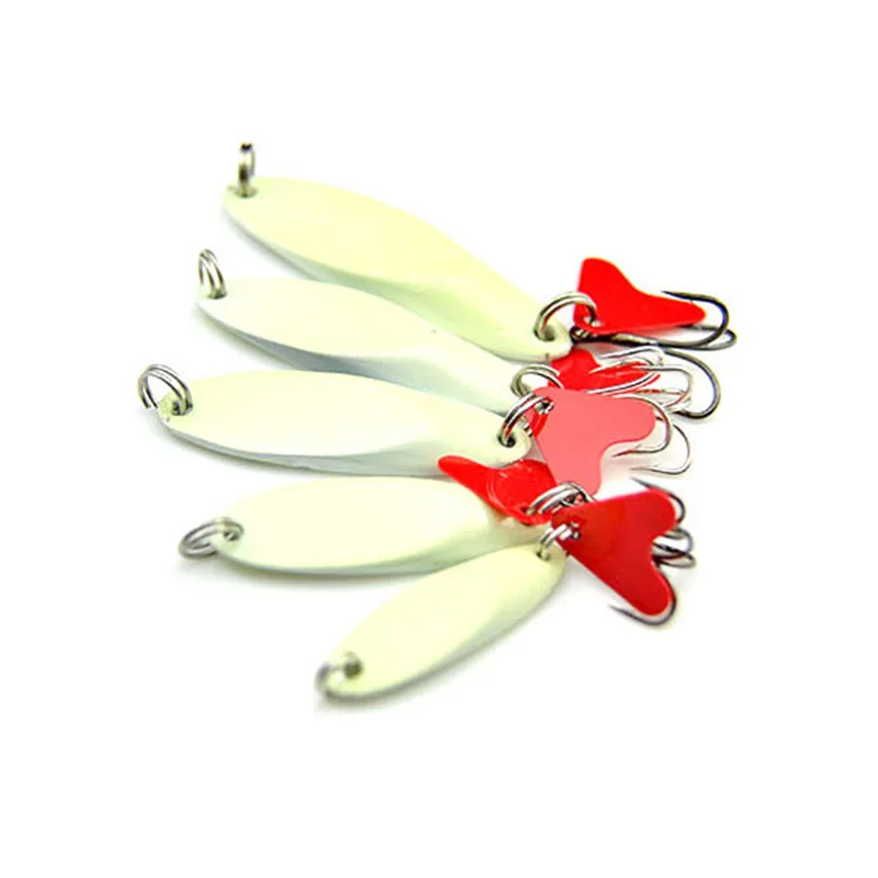 

Luminous Fishing Lures Artificial Metal Bait Lure Treble Hook Baits Wobbler Tackle Lure 7g 10g 14g