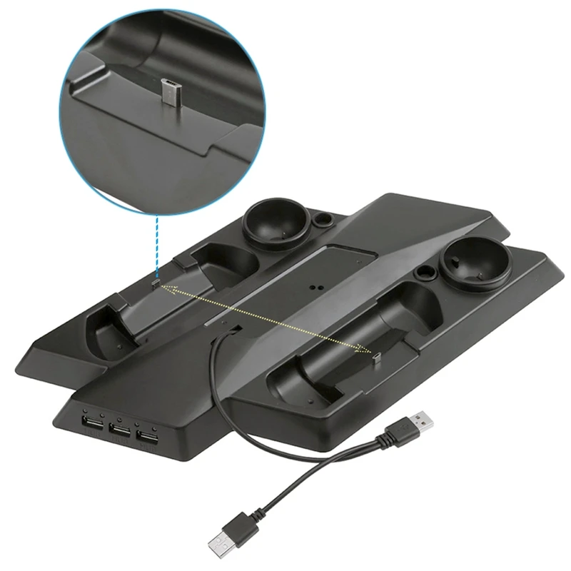 ABGN Hot для Ps4 Pro Slim Ps Vr Move вертикальный охлаждающий зарядный кронштейн хранения