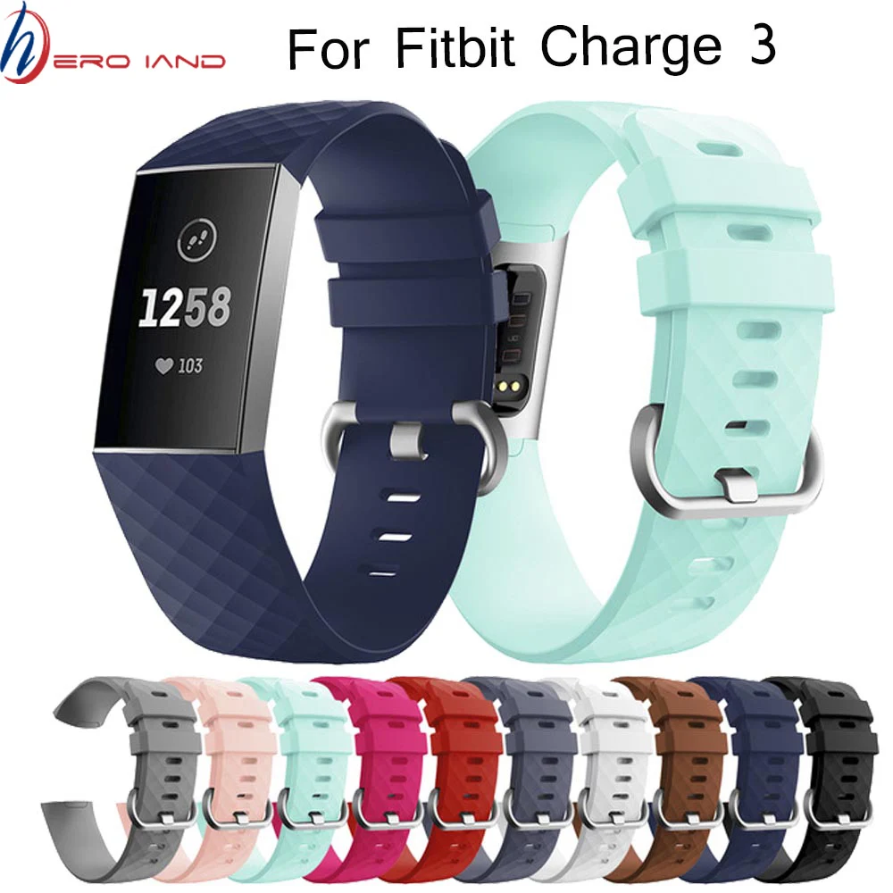 Сменный силиконовый ремешок для смарт-браслета Fitbit Charge 3 браслета 4 Fit bit |