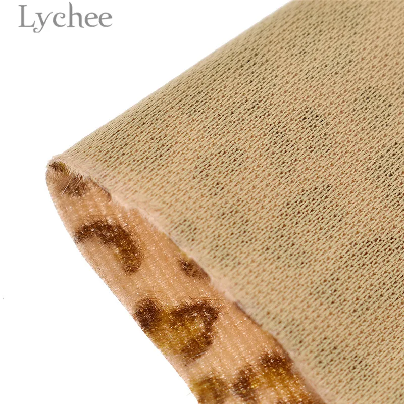 Lychee 1 шт. A4 бархатные леопардовые с принтом искусственная кожа ткань высокое качество Синтетическая Кожа DIY материал для одежды сумки ремни