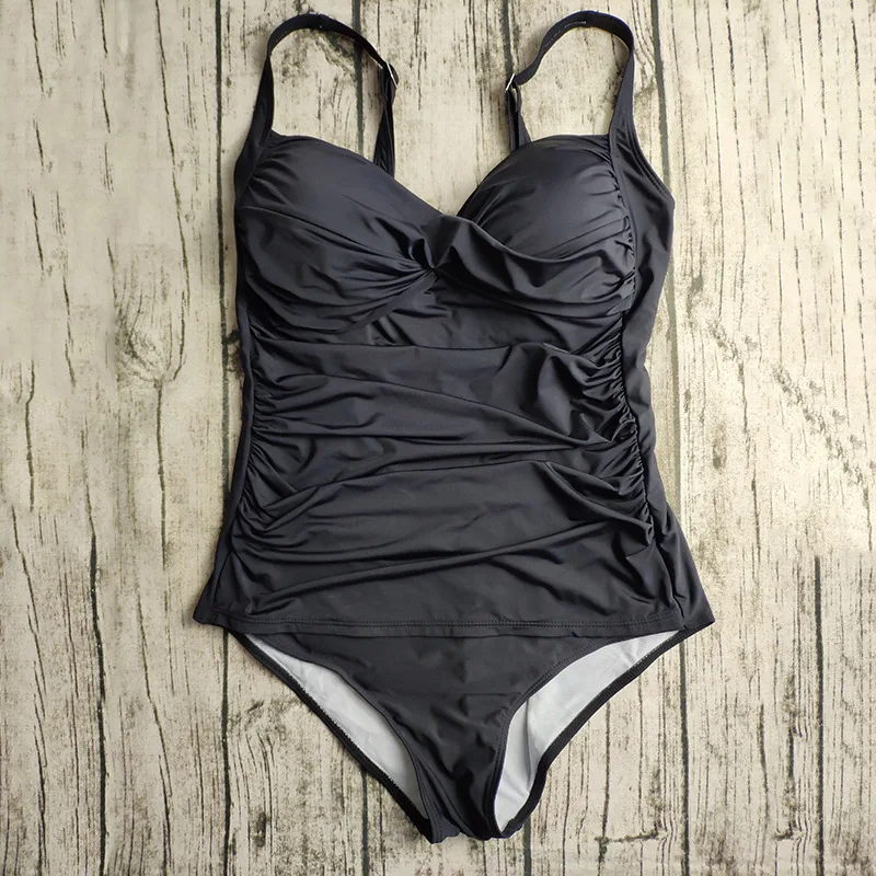 New Plus Size Swimsuit Women One Piece Solid Color Swimwear Pregnant Bathing Suit 3XL-6XL Cover Belly Monokini | Спорт и развлечения