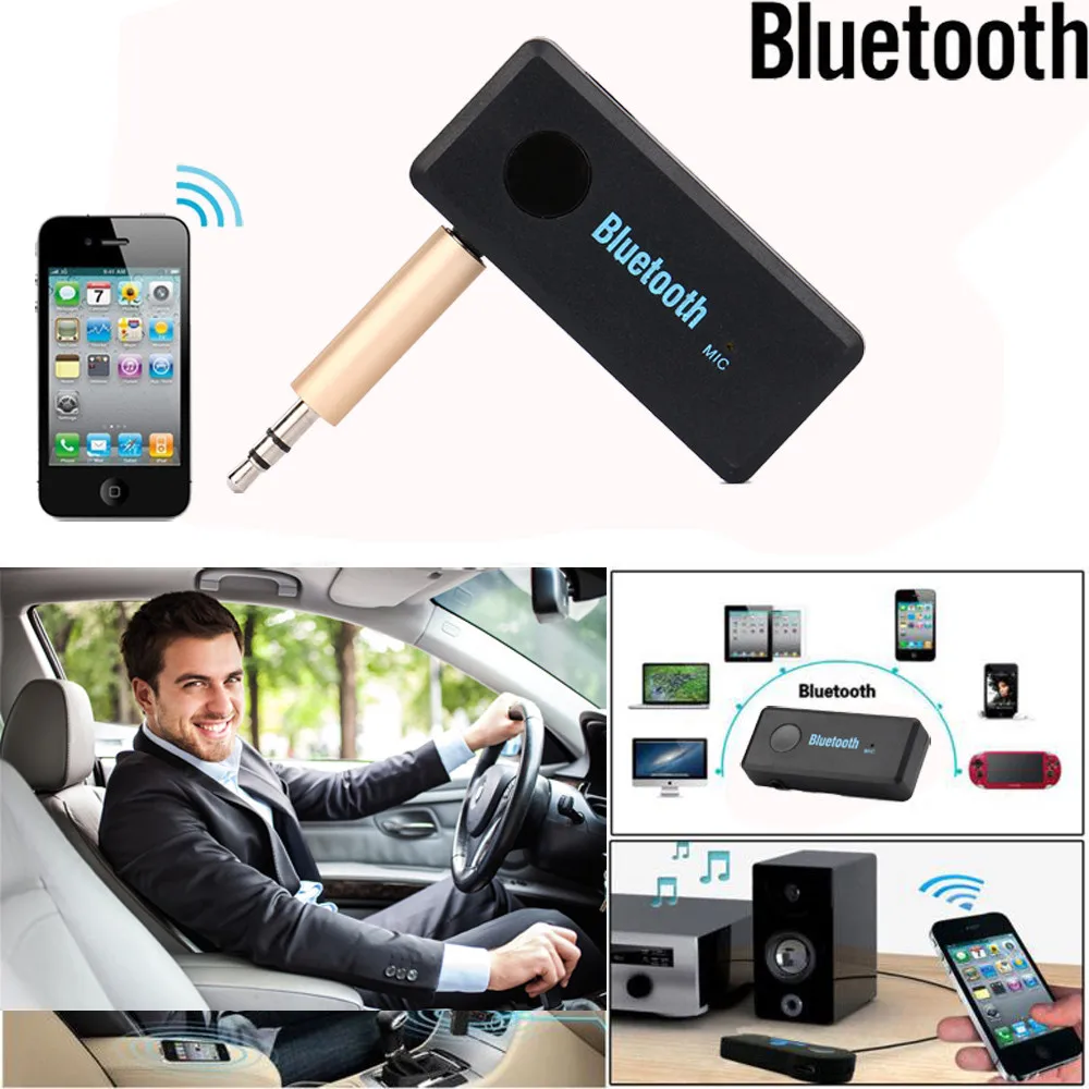 Беспроводной bluetooth-приемник 3,5 мм разъем Bluetooth аудио Звук Музыкальный адаптер автомобильный кабель для входа внешнего сигнала для портативных динамиков наушников