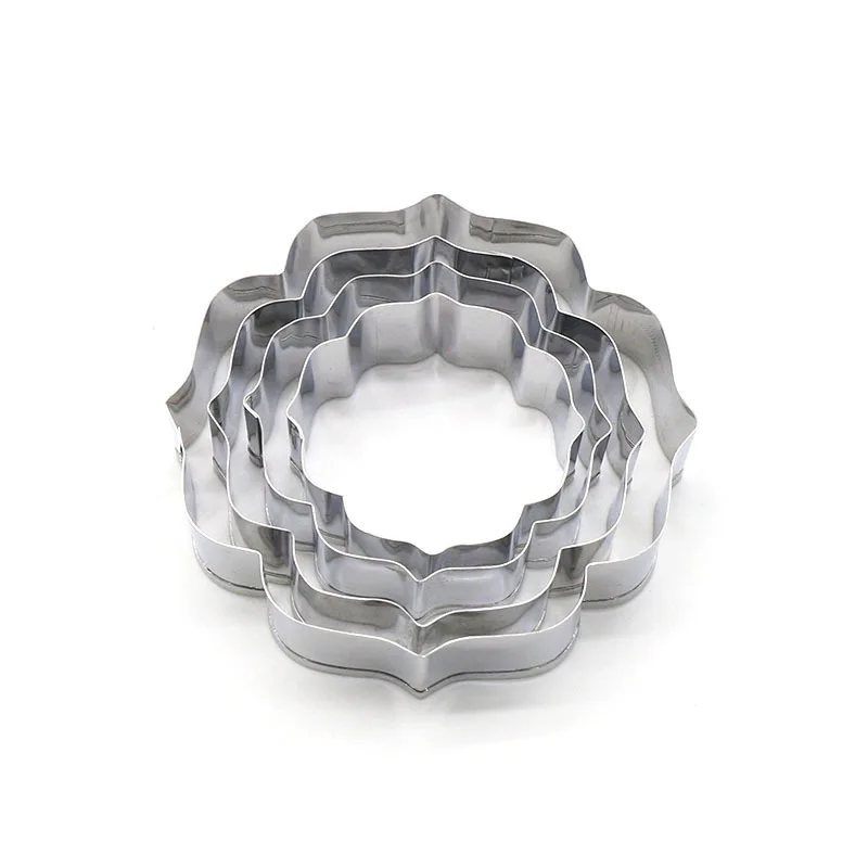 4 шт./компл. из нержавеющей стали благословение рамка бисквиты резцы для печенья