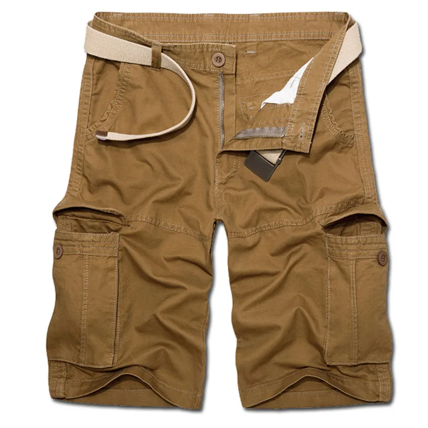 Лето 2017 г. мужские брюки карго Шорты для женщин Рубашки домашние Мода Карманы