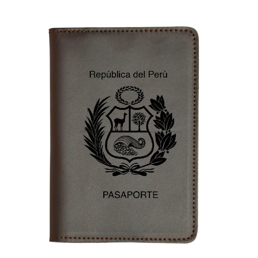 Новинка чехол для паспорта Перу документов Crazy Horse кожаные держатели гравировка
