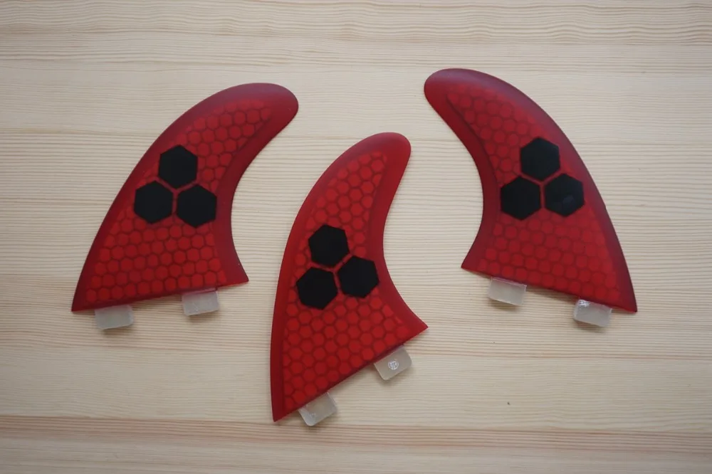 Бесплатная доставка яркие искусственные рифлёные плавники Thrusters G5 Fin (3 шт.) |