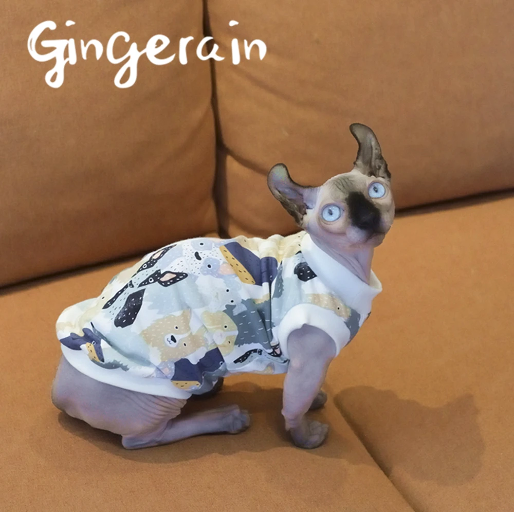 Gingerain Милая кошка Одежда для питомцев кошек модная куртка домашних животных