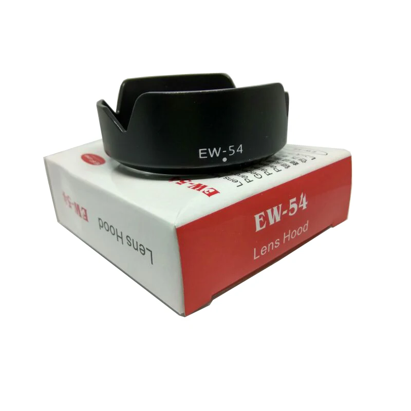 

10pcs/lot New EW-54 EW54 Lens Hood For Can&n-EOS M EF-M 18-55mm F/3.5-5.6 IS STM 52mm Flower Camera Lens Hood with package box