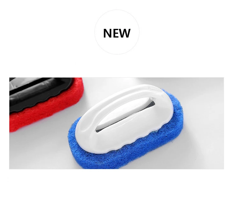 Kitchen Bathroom Toilet Cleaning Glass Wall Cleaning Bath Brush Plastic Sponge Bath Bottom Kitchen Accessories Cleaning Tools